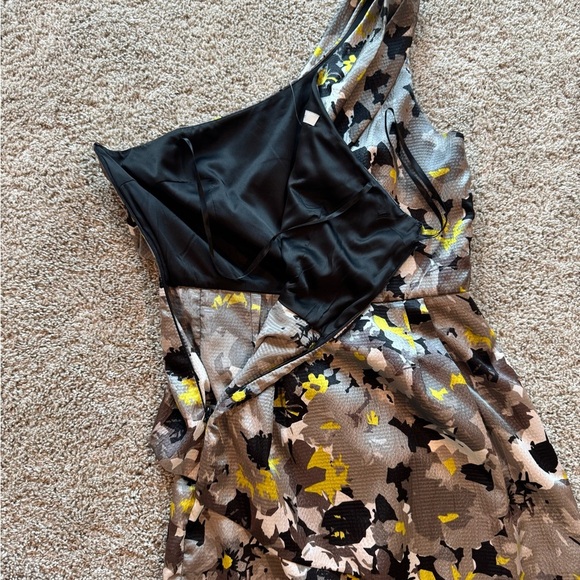 Max & Cleo One Shoulder Cocktail Dress floral abstract print size 8 - Picture 7 of 10